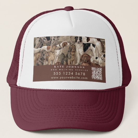Casquette Chien Walker Animaux assis Soin animal professionn (Devant)