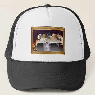 Casquette Chiens jouant la puanteur de bière