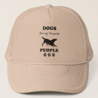 Chiens Sont Mes Gens Favoris Trucker Chapeau