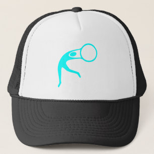 Casquette Chiffre de gymnastique rythmique - Cyan