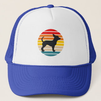 Casquette Chihuahua Chien Retro Sunset