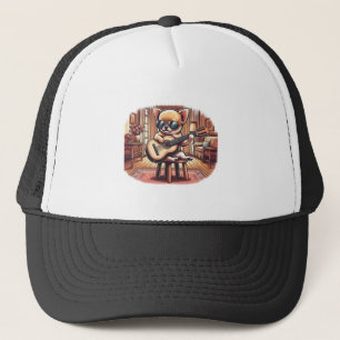 Casquette Chihuahua Cool Joue de la Guitare Classique