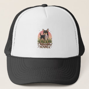 Casquette Chihuahua Mama Chien Bandana Floral Rose_1