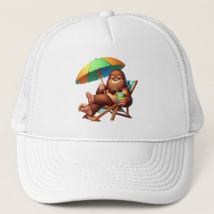 Casquette Chill Bigfoot Beach Vibes Drôle Été Sasquatch
