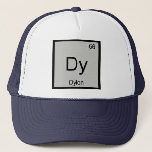 Casquette Chimie de l'élément de nom Dylon Tableau périodiqu