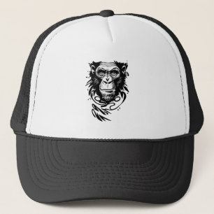 Casquette Chimpanzé Ape Animaux sauvages Nature Illustration