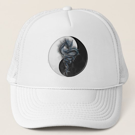 Casquette chinois de dragon de Yin Yang (Devant)