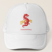 Casquette Chinois Lunar New Year Dragon 2024 Personnalisé (Devant)