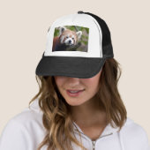 Casquette Chinois rouge panda4x6 (En situation)