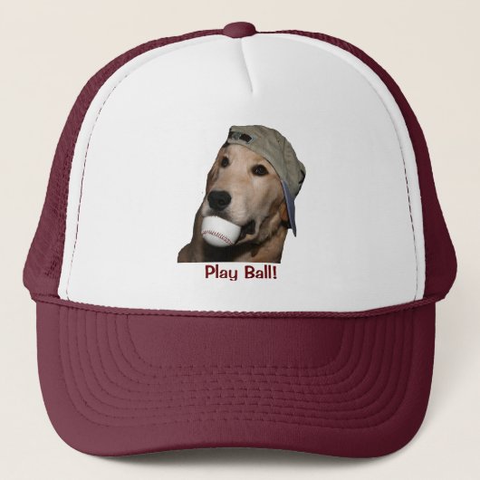 Casquette Chiot de baseball Golden Retriever (Devant)