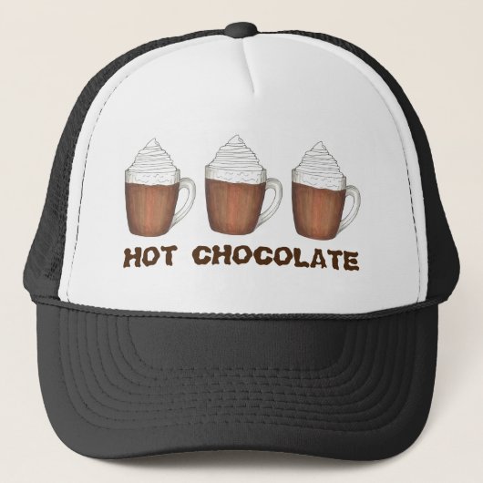Casquette Chocolat chaud cacao Chocoholic Boissons d'hiver (Devant)