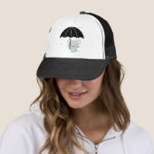 Casquette chootan et parapluie (En situation)
