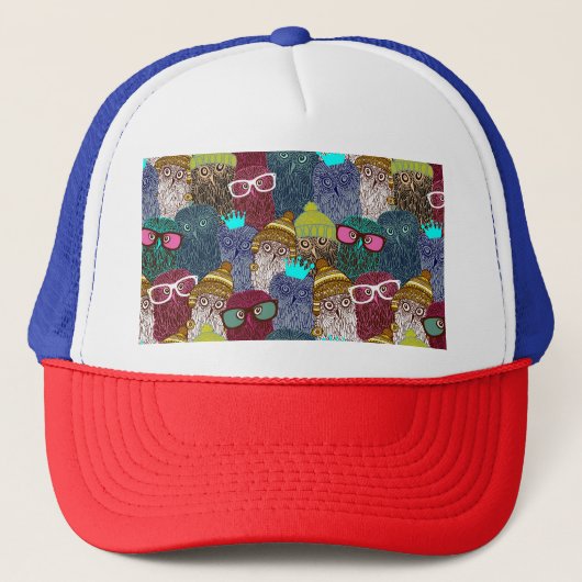 Casquette Chouette dans la couronne (Devant)