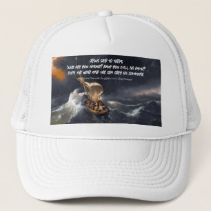 Casquette Christ dans la tempête