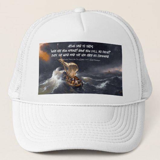 Casquette Christ dans la tempête (Devant)