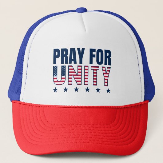 Casquette Christian PRAY FOR UNITY USA Jour de la prière (Devant)