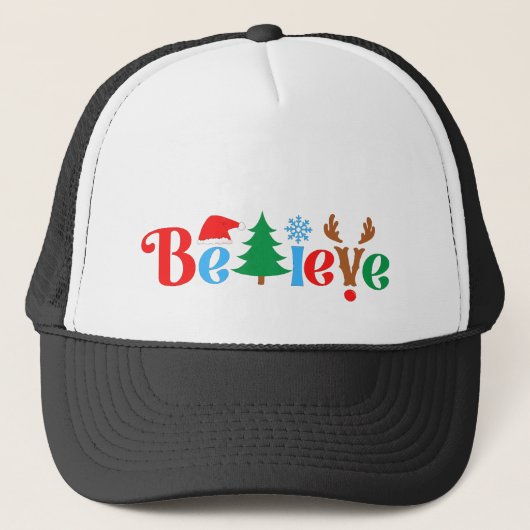 Casquette Christmas Believe (Devant)
