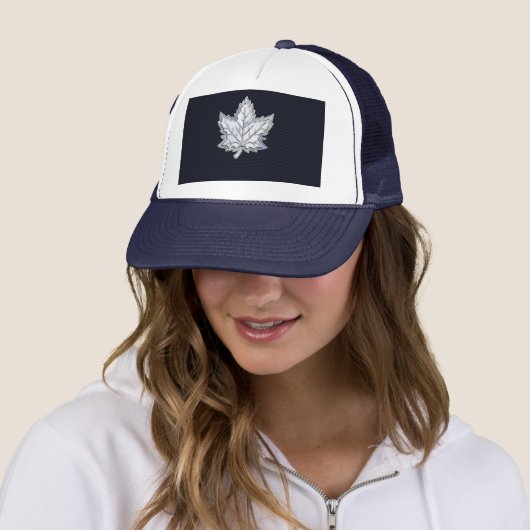 Casquette Chrome Comme Maple Leaf Fibres de carbone Impressi (En situation)