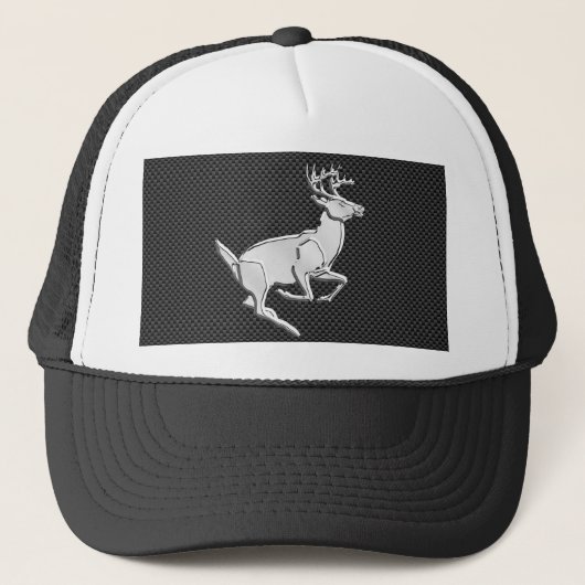 Casquette Chrome Like Running Deer on Carbon Fiber (Devant)