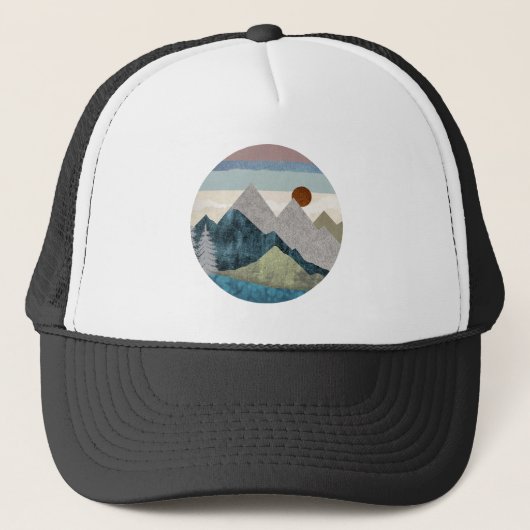 Casquette Ciel rayé de montagne (Devant)