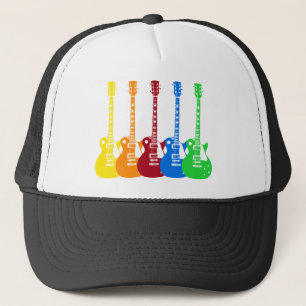 Casquette Cinq guitares électriques