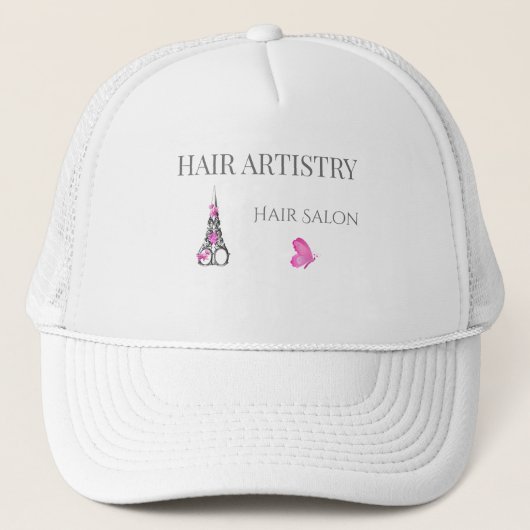 Casquette Ciseaux de la marque de salon de coiffure de luxe (Devant)