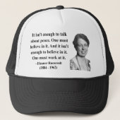 Casquette Citation 4b d'Eleanor Roosevelt (Devant)