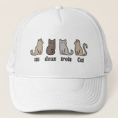 Casquette citation de chat drôle (Devant)