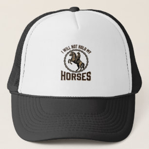Casquette Citation de cheval drôle Design vintage de conduit