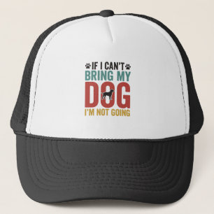 Casquette Citation de chien vecteur vintage Si je ne peux pa
