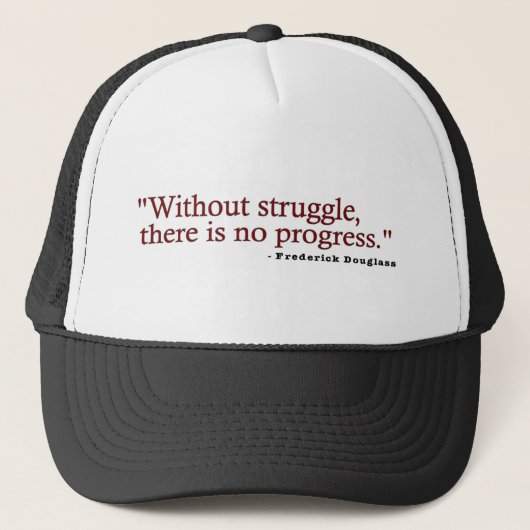 Casquette Citation de Frederick Douglas (Devant)
