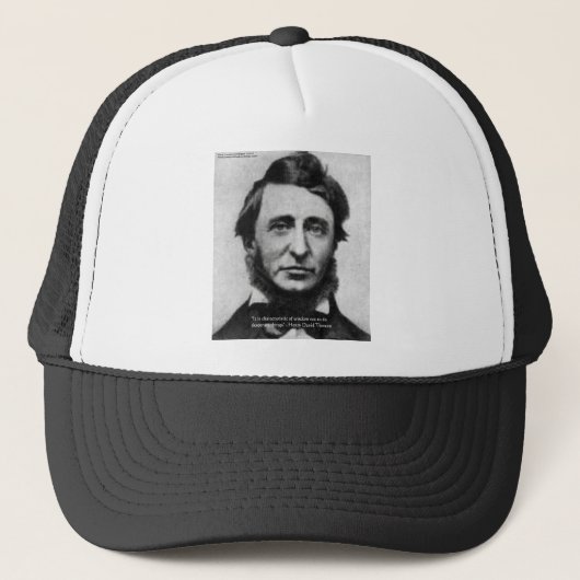 Casquette Citation de Henry David Thoreau (Devant)