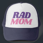 Casquette Citation de Rad Mom pour Moms Simple Baseball Truc<br><div class="desc">Casquette simple "Rad Mom" de baseball casquette de camionnette personnalisée.</div>