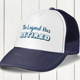 Casquette Citation de retraite - La légende est retraitée Bl