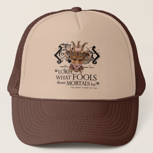 Casquette Citation de songe d'une nuit d'été (Devant)