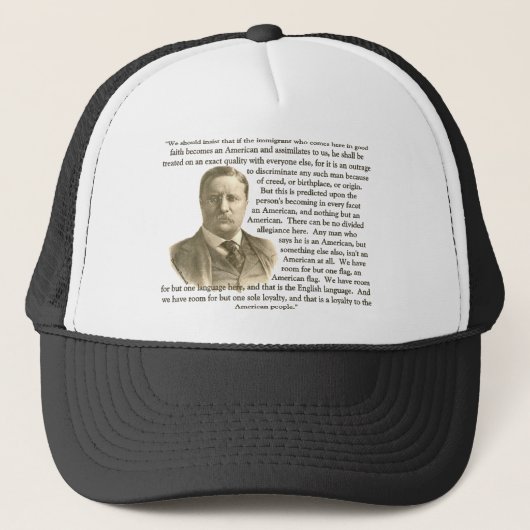 Casquette Citation de Teddy Roosevelt (Devant)