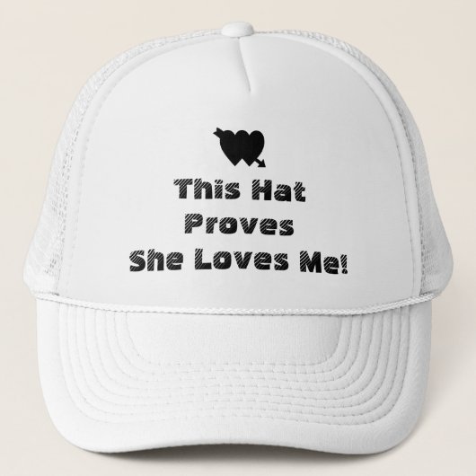 Casquette Citation de Valentine Romantique (Devant)
