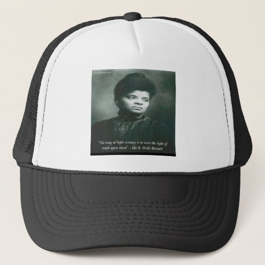 Casquette Citation d'Ida B Wells & Truth (Devant)