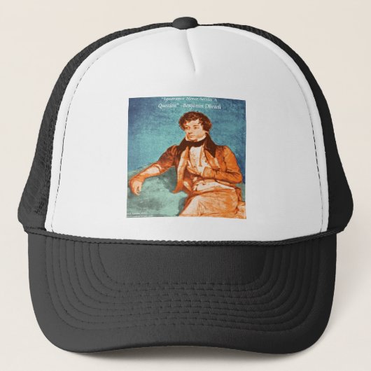 Casquette Citation d'ignorance de Benjamin Disraeli (Devant)