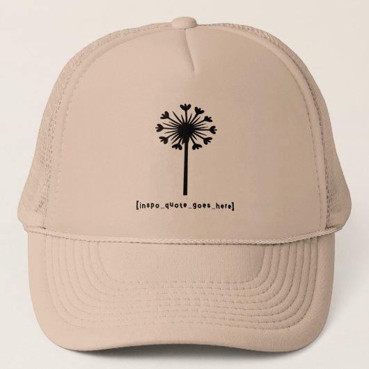 Casquette Citation d'inspiration ici manche longue (Devant)