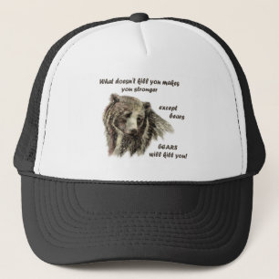 Casquette Citation drôle De Motivational Les ours vous tuent