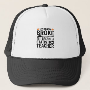 Casquette Citation drôle de professeur de statistiques pour