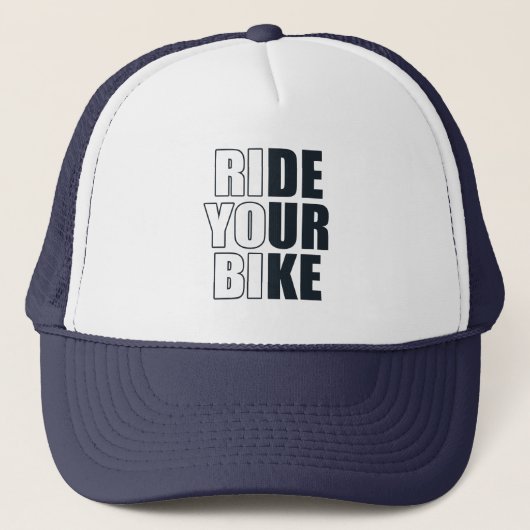 Casquette Citation drôle de VTT (Devant)