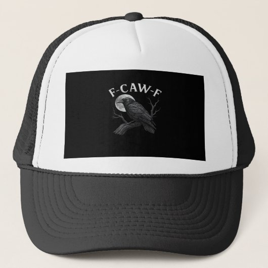 Casquette Citation drôle F-Caw-F (Devant)