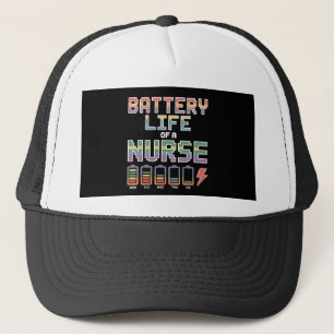 Casquette Citation drôle sur la vie de batterie d'infirmière