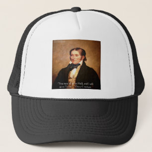 Casquette Citation humoristique de Davy Crockett « Au Texas