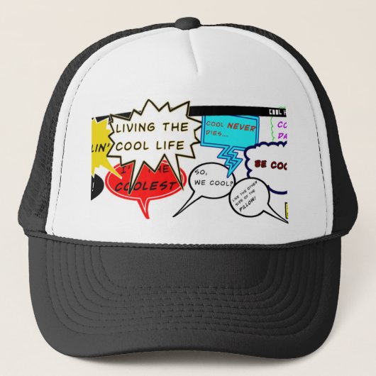 Casquette Citations comiques fraîches (Devant)