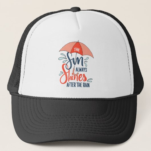Casquette Citations de pluie Sun Citations de résultats posi (Devant)