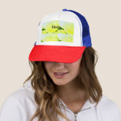 Casquette Citron vert jaune simple ajouter un nom minimal pe (En situation)