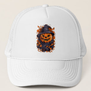 Casquette Citrouille de couleur de splash d'Halloween